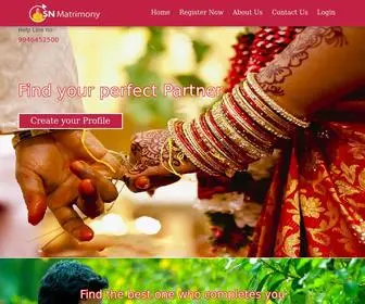 Snmatrimony.com(SN Matrimony) Screenshot