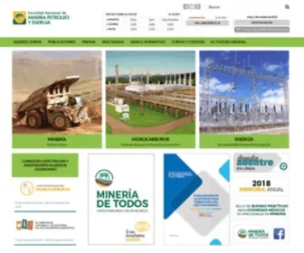 SNmpe.org.pe(Sociedad Nacional de Minería) Screenshot