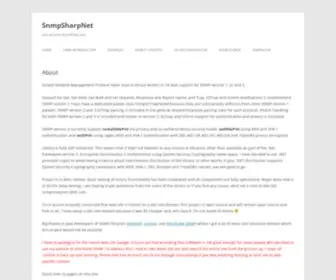 SNMPsharpnet.com(Just another WordPress site) Screenshot
