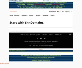 SNnhosting.com(With 99.9% up time SnnHosting's Reliable Web Hosting will keep your website up and running) Screenshot