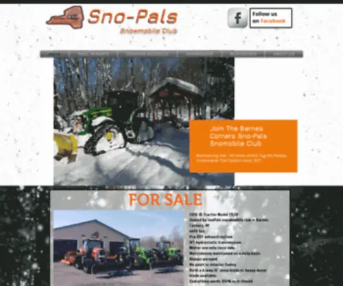 Sno-Pals.com(Barnes Corners Sno) Screenshot