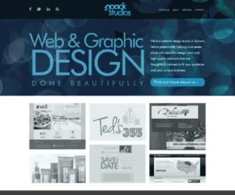 Snoackstudios.com(Salmon, Idaho Web Design & Graphic Design) Screenshot