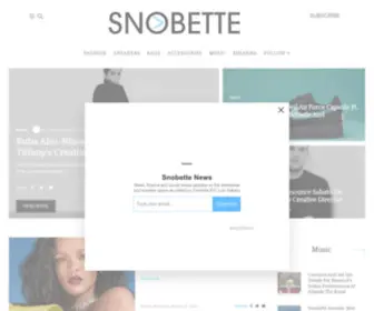 Snobette.com(Home) Screenshot