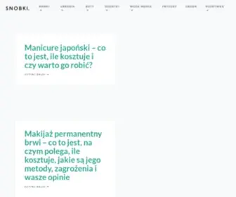 Snobki.pl(U nas zawsze najlepsza moda i trendy) Screenshot