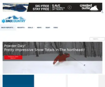 Snocountry.org(Ski Report) Screenshot