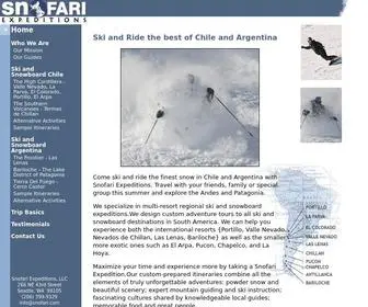 Snofari.com(Snofari Expeditions) Screenshot