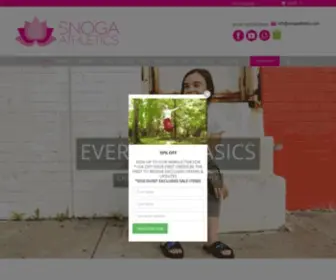 Snogaathletics.com(Modest Active Wear For Women) Screenshot