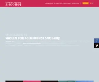 Snoghoj.dk(Skolen For Scenekunst) Screenshot