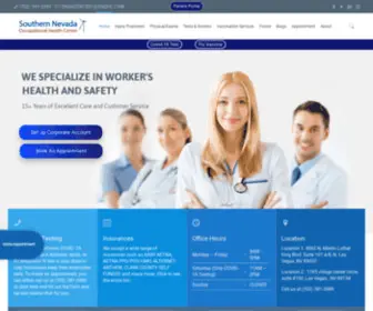 Snohc.com(We are specialized in Worker's Health & Safety in Las Vegas. SNOHC) Screenshot