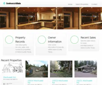 Snohomishdata.com(Snohomish County Property Records) Screenshot