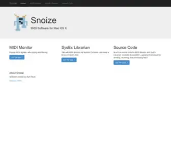 Snoize.com(Snoize) Screenshot