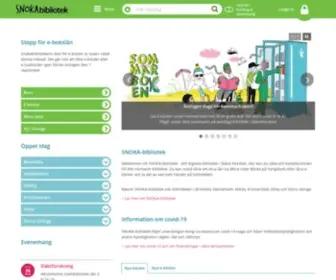 Snokabibliotek.se(Startsida) Screenshot