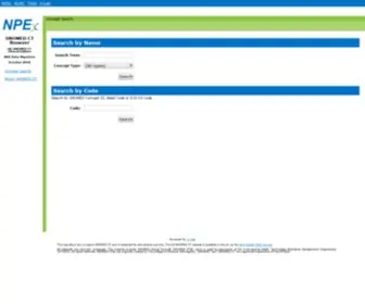 Snomedbrowser.com(NPEx Browser) Screenshot