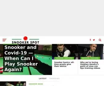 Snookerspot.com(Your home of all things snooker) Screenshot