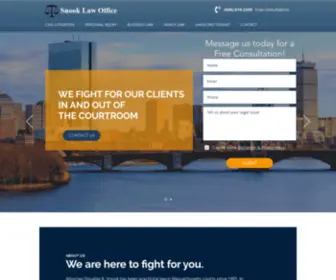 Snooklawoffice.com(Snook Law Office) Screenshot
