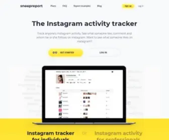 Snoopreport.com(Track Instagram Activity) Screenshot