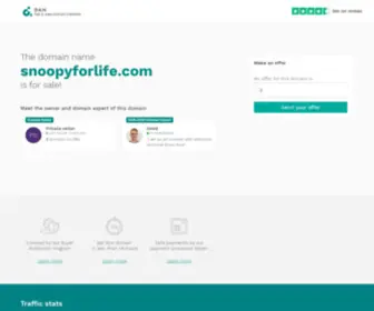 Snoopyforlife.com(Best Peanuts Snoopy Online Store) Screenshot