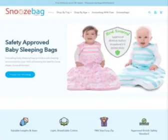 Snoozebag.co.uk(Snoozebag Baby Sleeping Bags) Screenshot