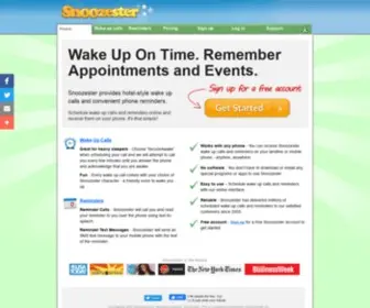 Snoozester.com(Wake up) Screenshot
