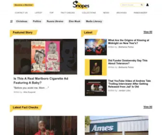 Snopes.com(Urban Legends Reference Pages) Screenshot