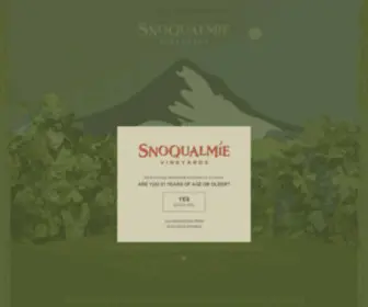 Snoqualmie.com(Snoqualmie Vineyards) Screenshot