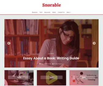 Snorable.org(Knowledge, Tips, And Everything) Screenshot