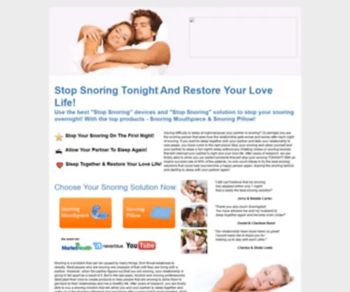 Snoreaid.org(Snoring Aids) Screenshot