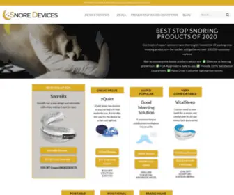 Snoredevices.com(Snore Devices Home 7 Devices) Screenshot