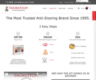 Snorestop.com(SnoreStop®) Screenshot