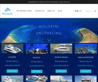 Snorkelmolokini.com(Snorkel Molokini Maui) Screenshot