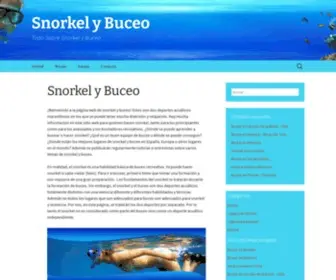Snorkelybuceo.com(Snorkel y Buceo) Screenshot