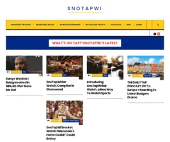 Snotapwi.com(The Alternative Source for Wisconsin Sports) Screenshot