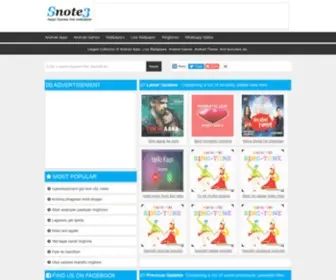 Snote3.com(Android Mobile) Screenshot