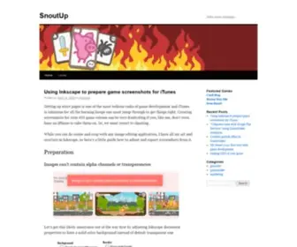 Snoutup.com(Indie Game Developer) Screenshot