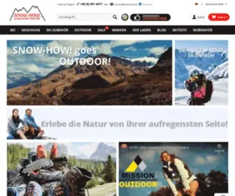 Snow-HOW.de(Der Ski Onlineshop) Screenshot