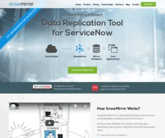 Snow-Mirror.com(The Smart Data Replication Tool for ServiceNow) Screenshot
