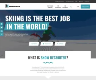 Snow-Recruiter.com(Snow Recruiter) Screenshot