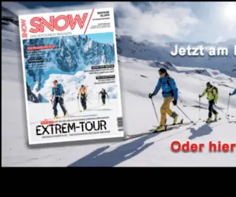 Snow.de(Immer mehr Skifans begeistern sich für das Fahren im Backcountry) Screenshot