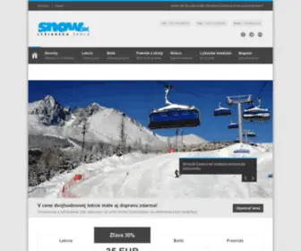 Snow.sk(Lyžiarska) Screenshot