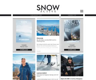 Snowactive.ch(Das Magazin für Ski) Screenshot