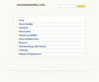 Snowandnealley.com(The Leading Snow and Nealley Site on the Net) Screenshot