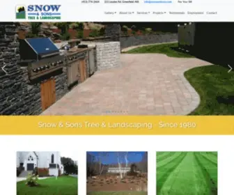 Snowandsons.com(Snow & Sons Landscaping) Screenshot