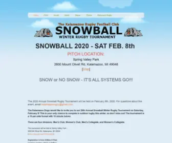 Snowballrugby.com(Annual Snowball Rugby Tournament) Screenshot