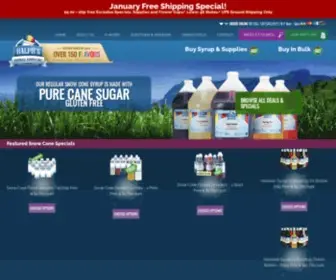 Snowballsupply.com(Ralph's SnoBall Supply Inc) Screenshot