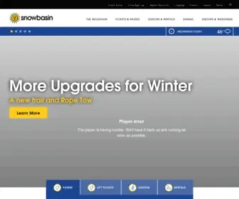 Snowbasin.com(Snowbasin Resort) Screenshot