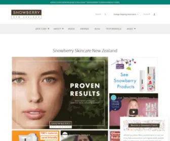 Snowberry.co.nz(Award Winning NZ Skincare) Screenshot