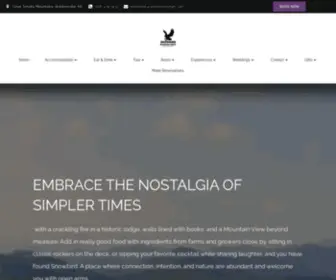 Snowbirdlodge.com(Rustic, All-inclusive mountain lodge in the Great Smoky Mountains) Screenshot