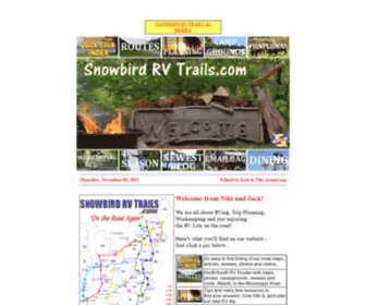 Snowbirdrvtrails.com(Best Snowbird RV Routes) Screenshot