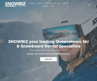 Snowbiz.co.nz(The best ski hire and snowboard rental. Snowbiz ski & snowboard hire. Clothing hire) Screenshot