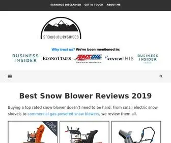 Snowblowerguides.com(BEST Snow Blower Reviews for 2019 Winter) Screenshot